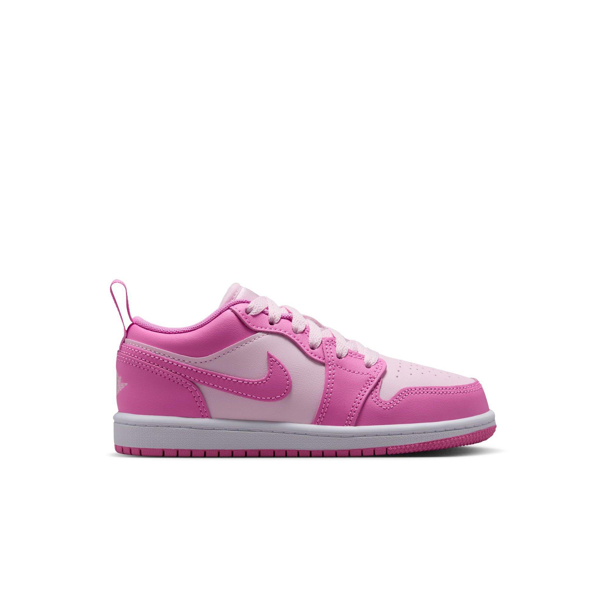 Jordan 1 Low "China Rose/Pink Foam/White" Preschool Girls' Shoe - PINK